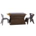 Table et chaises Otto - Wengé